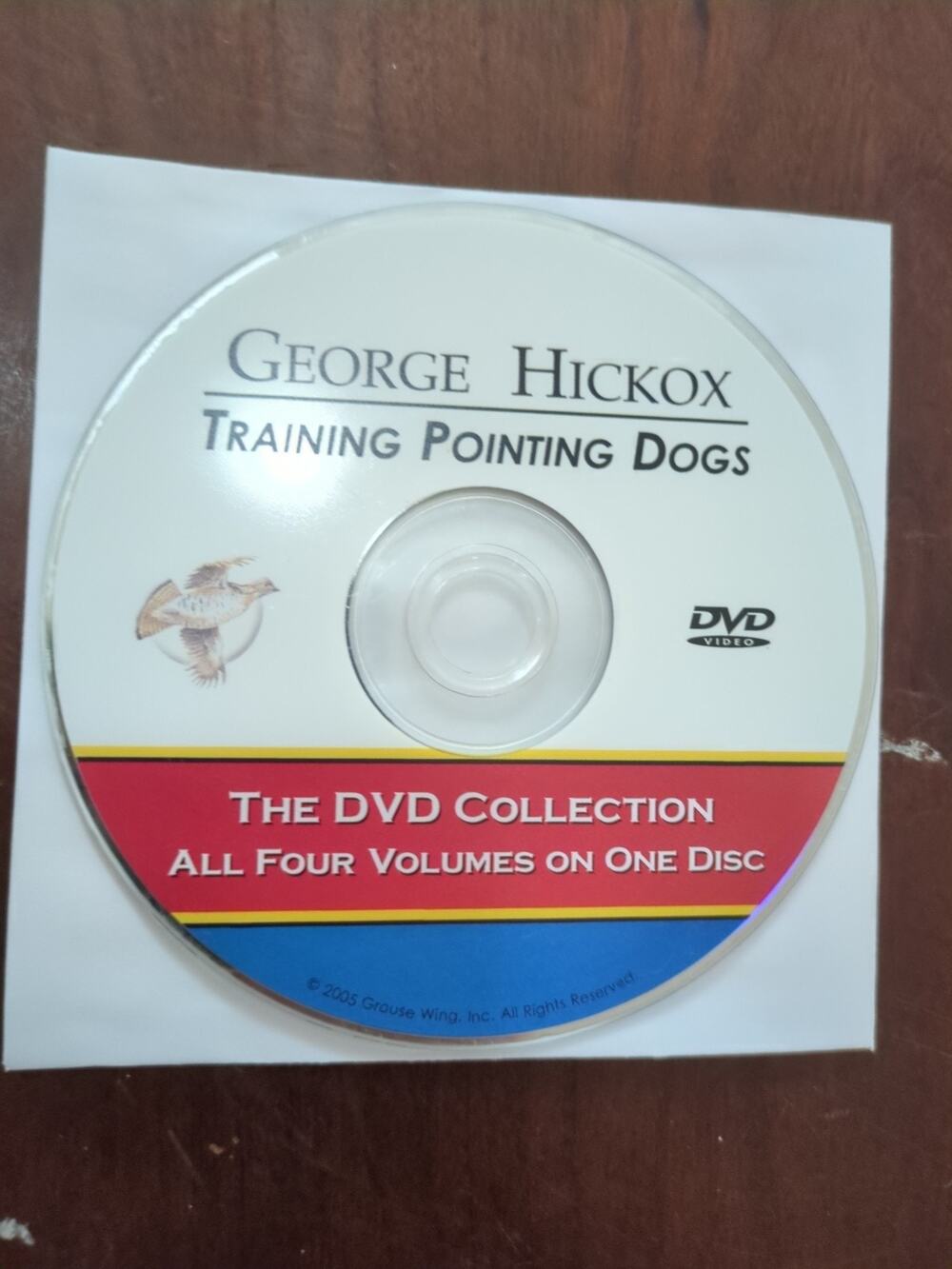 George Hickox Training Pointing Dogs DVD Collection Vol I-IV disc only